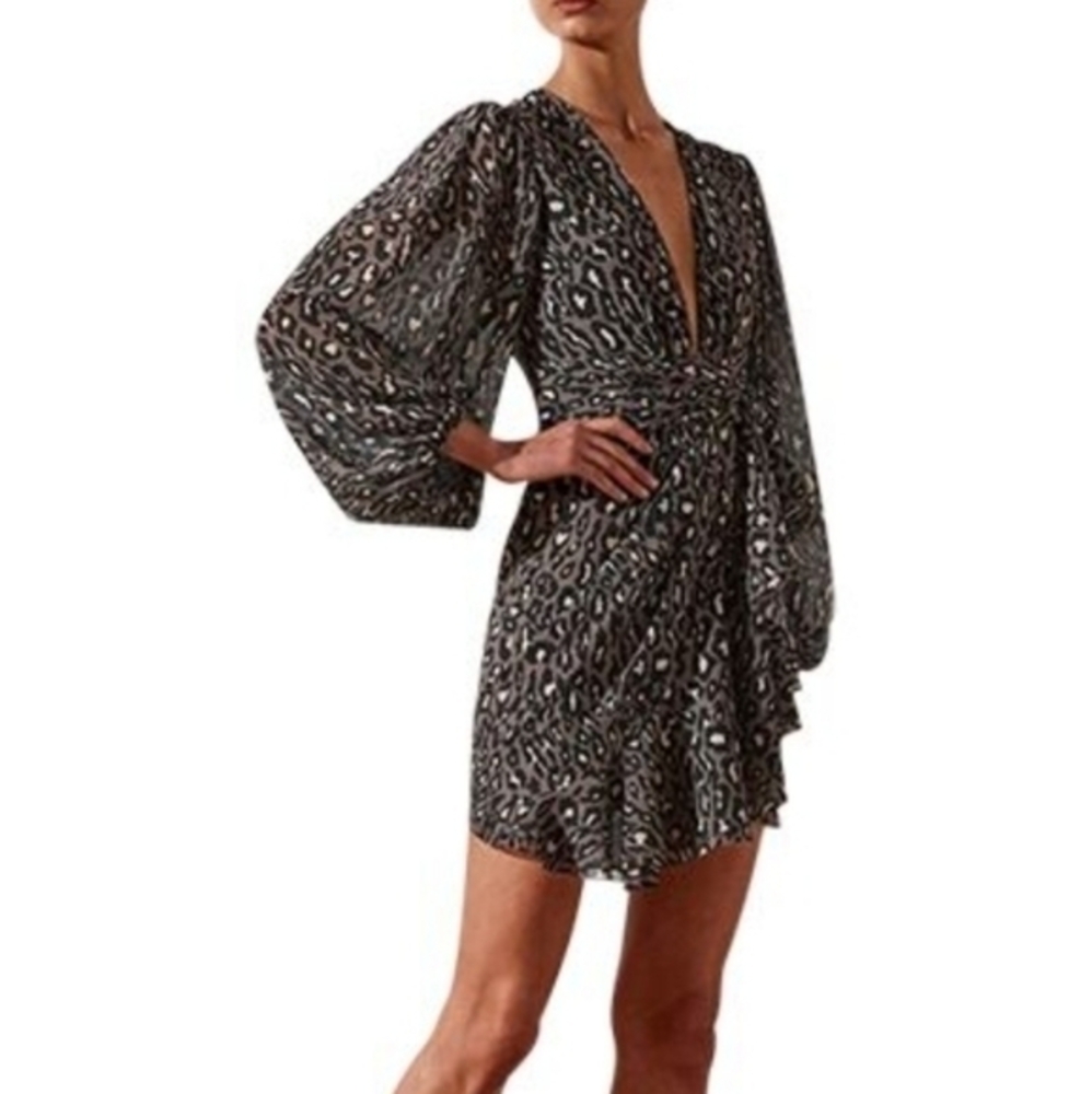 SHONA JOY BUELL MINI WRAP‎ DRESS